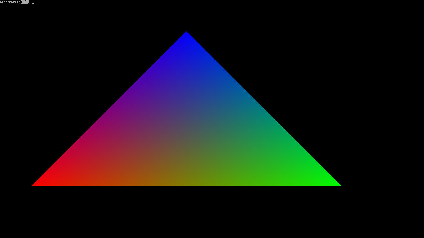 A very pretty triangle